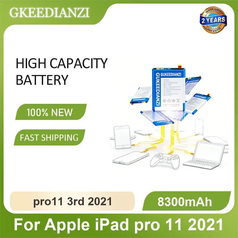 Battery For Apple iPad Pro 11 2020 A2228 A2230 A2231 2rd 2th mini 7 A2993 A2995 A2996 12.9 5th 2021 A2378 A2379 A2462 6th Gen
Battery For Apple iPad Pro 11 2020 A2228 A2230 A2231 2rd 2th mini 7 A2993 A2995 A2996 12.9 5th 2021 A2378 A2379 A2462 6th Gen
