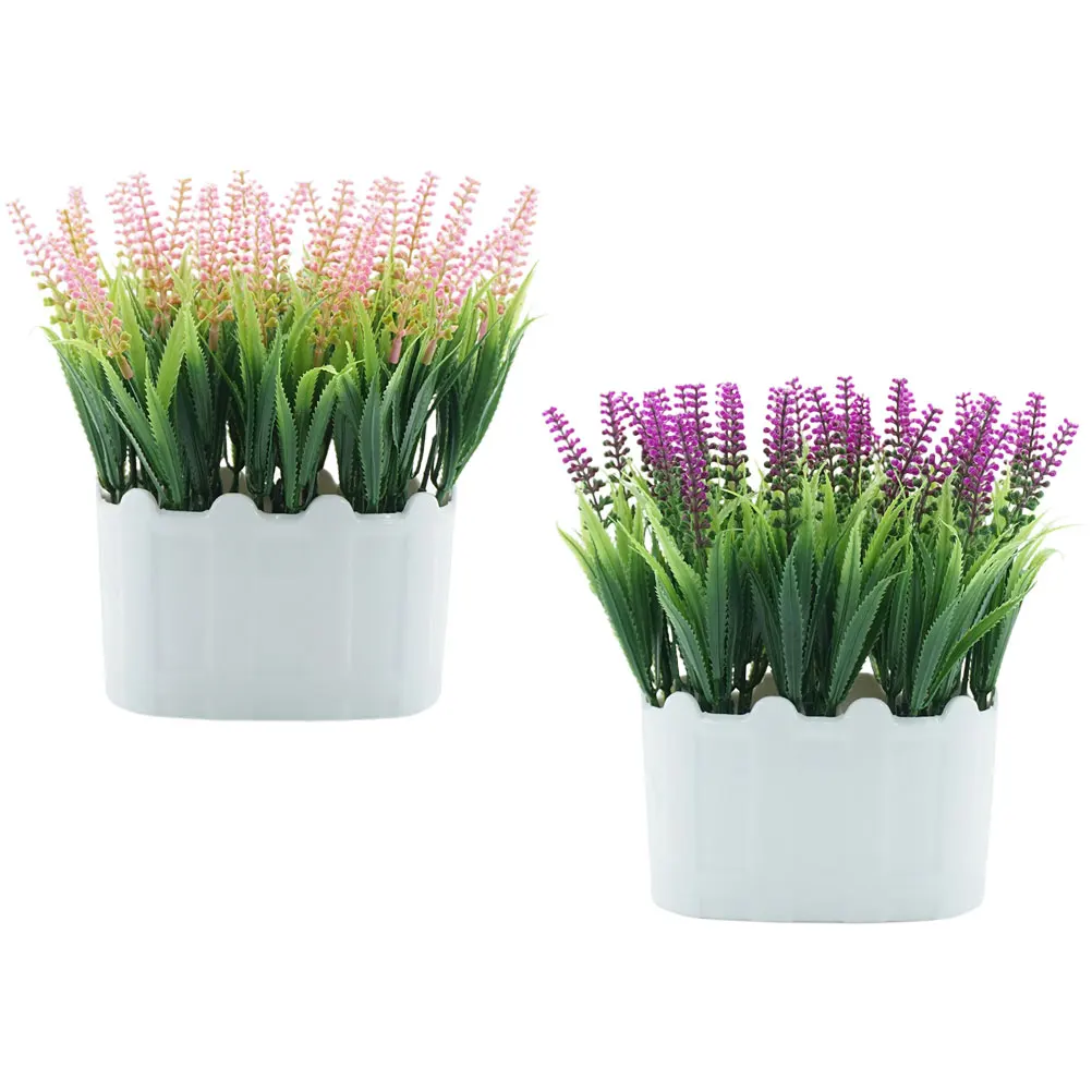 2Pcs Artificial Lavender Bonsai Realistic Fake Plant Decor for Living Room Desktop Table Centerpiece Decorative Flower Pot
2Pcs Artificial Lavender Bonsai Realistic Fake Plant Decor for Living Room Desktop Table Centerpiece Decorative Flower Pot