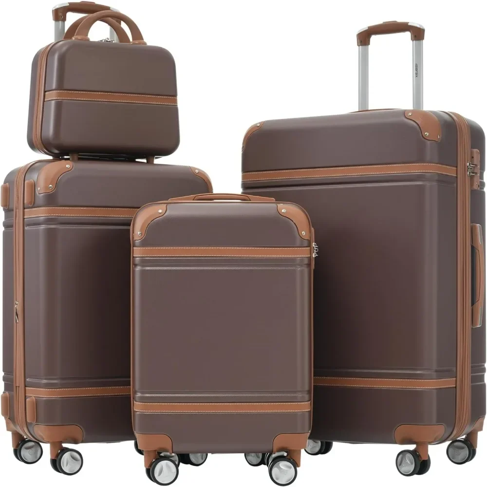 Merax Luggage Set, 3 Piece Luggage with Cosmetic Case, Vintage Hardcase Suitcase with Wheels, Expandable Luggage Airline Approve
Merax Luggage Set, 3 Piece Luggage with Cosmetic Case, Vintage Hardcase Suitcase with Wheels, Expandable Luggage Airline Approve