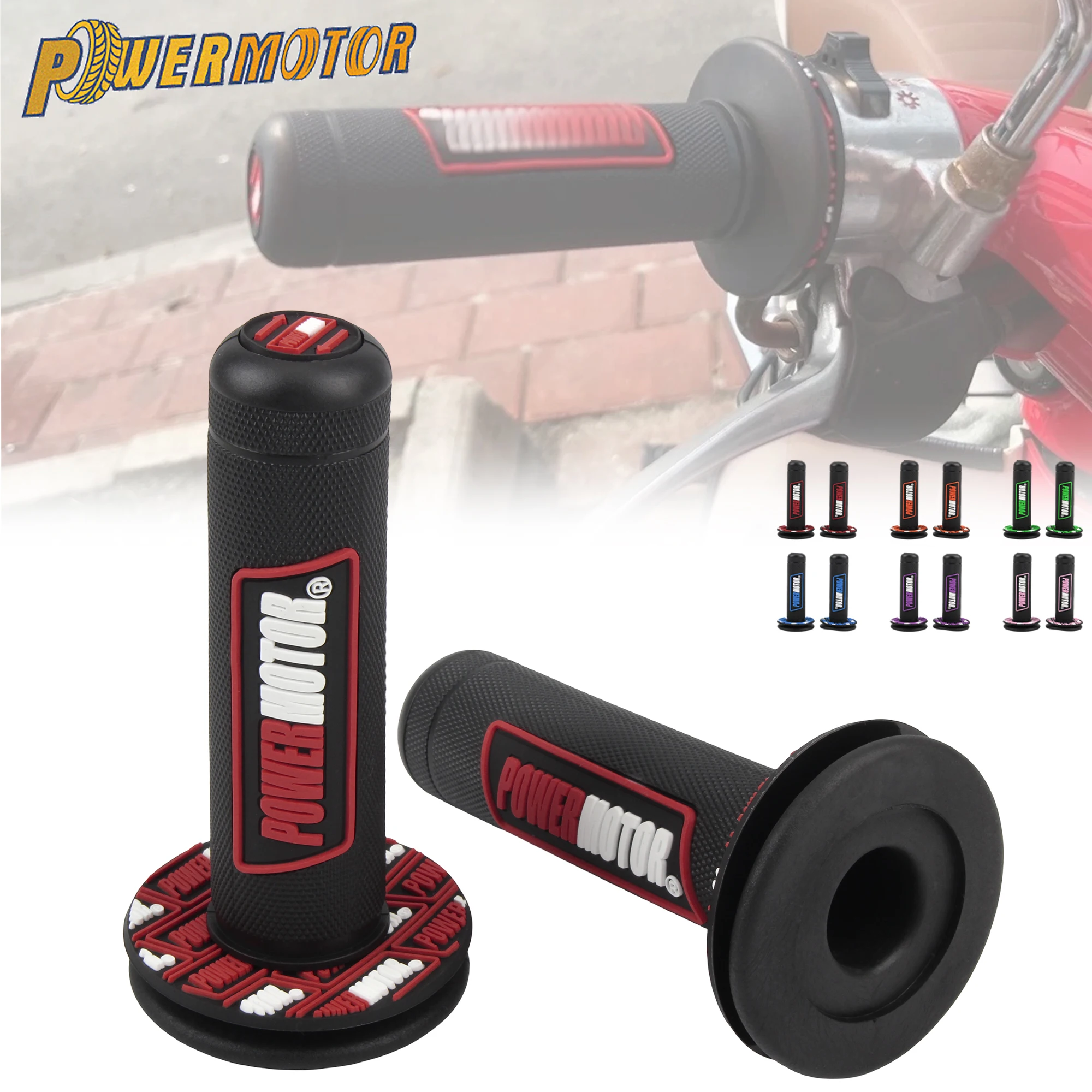 22 24mm Motorcycle PowerMotor Grips Anti-slip Gel Handle Wear-resistant Shock-absorbing Handlebar Accessories Motocross Pit Bike
22 24mm Motorcycle PowerMotor Grips Anti-slip Gel Handle Wear-resistant Shock-absorbing Handlebar Accessories Motocross Pit Bike