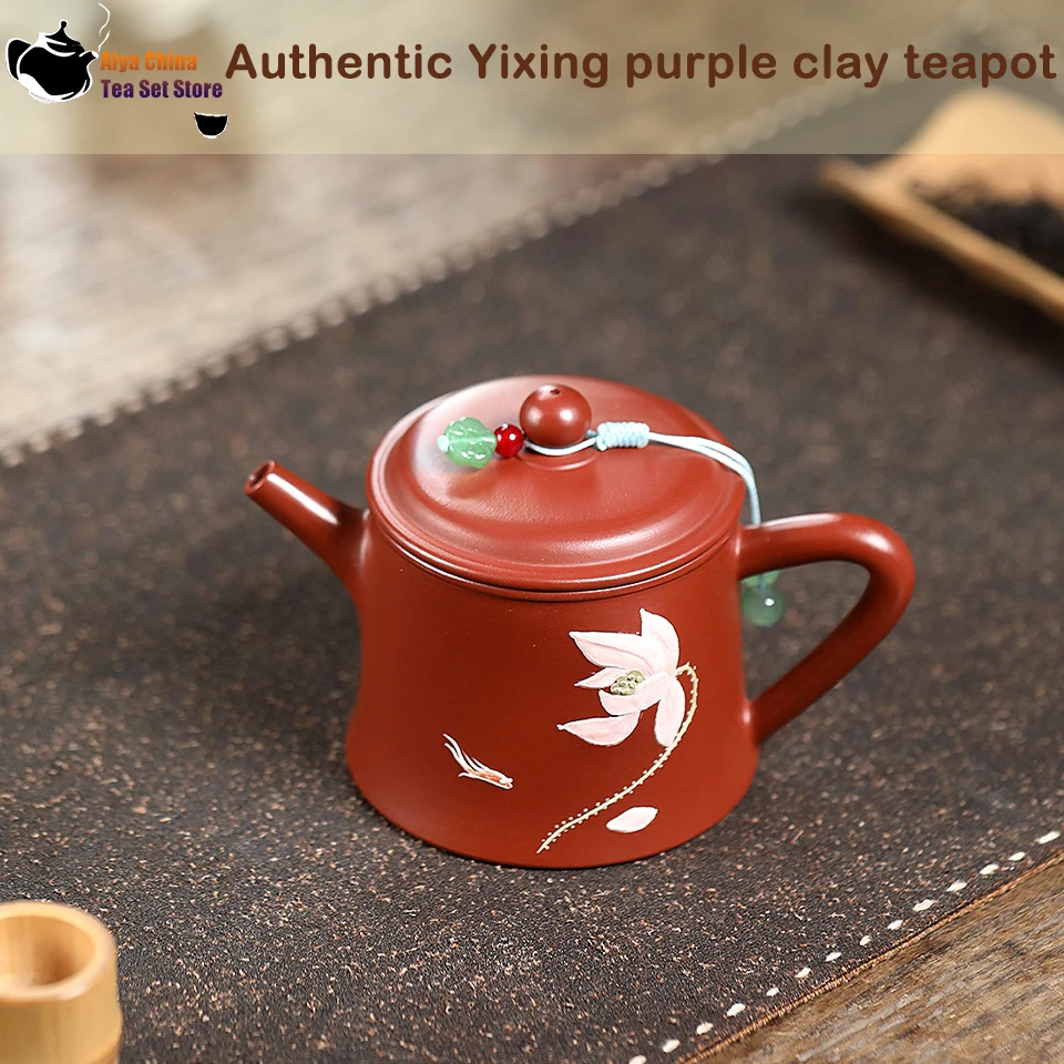 Yixing, purple clay teapot, original ore, big red robe, lotus interesting pillar foundation, kung fu tea set, Chinese teapot
Yixing, purple clay teapot, original ore, big red robe, lotus interesting pillar foundation, kung fu tea set, Chinese teapot