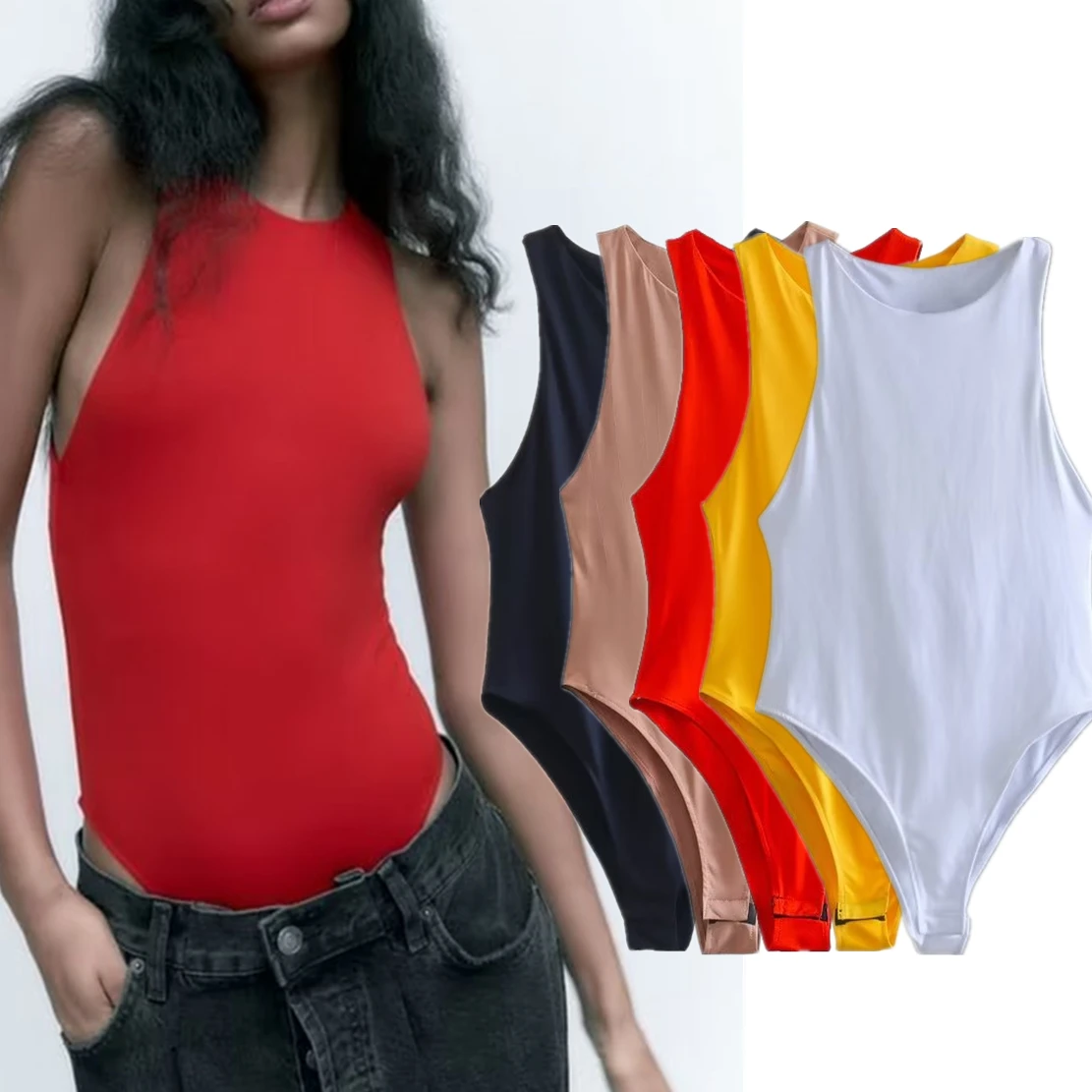 Maxdutti Ins Blogger Colorful Fashion High Street Sexy Tank Tops Slim Bodysuits Women
Maxdutti Ins Blogger Colorful Fashion High Street Sexy Tank Tops Slim Bodysuits Women
