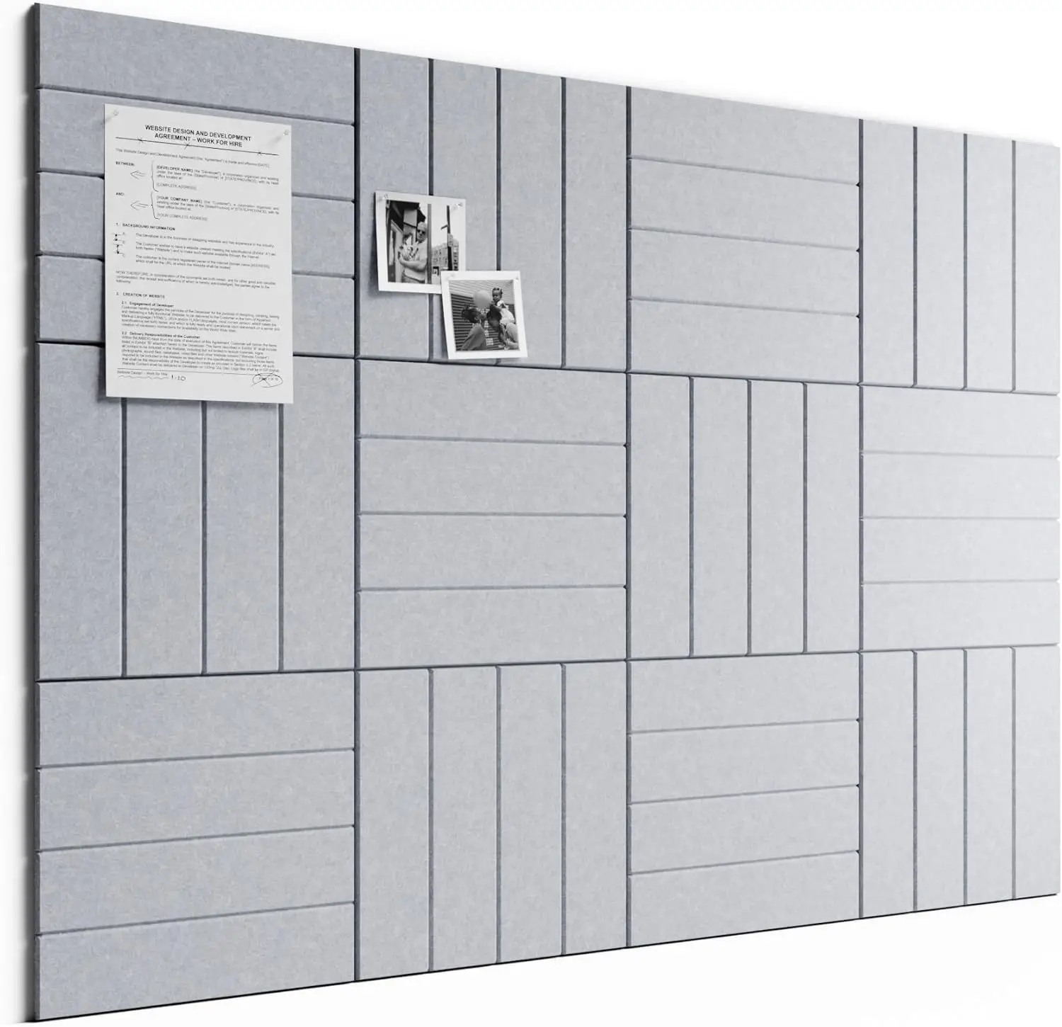 48x36 Felt Bulletin Board Tiles, 12-Pack with Pushpins & Adhesive Tabs, Soft Gray
48x36 Felt Bulletin Board Tiles, 12-Pack with Pushpins & Adhesive Tabs, Soft Gray