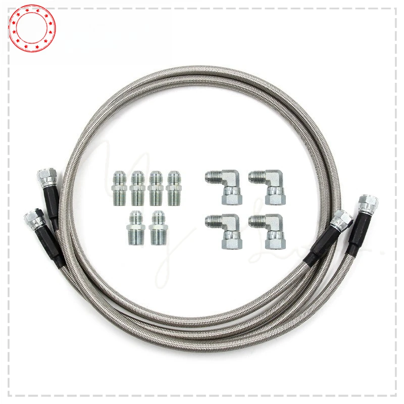 52 Inch Stainless Steel Braided Lines Transmission Cooler Hose Fitting Fit for Chevy Trucks Replace TH350/ 700R4/ TH400
52 Inch Stainless Steel Braided Lines Transmission Cooler Hose Fitting Fit for Chevy Trucks Replace TH350/ 700R4/ TH400