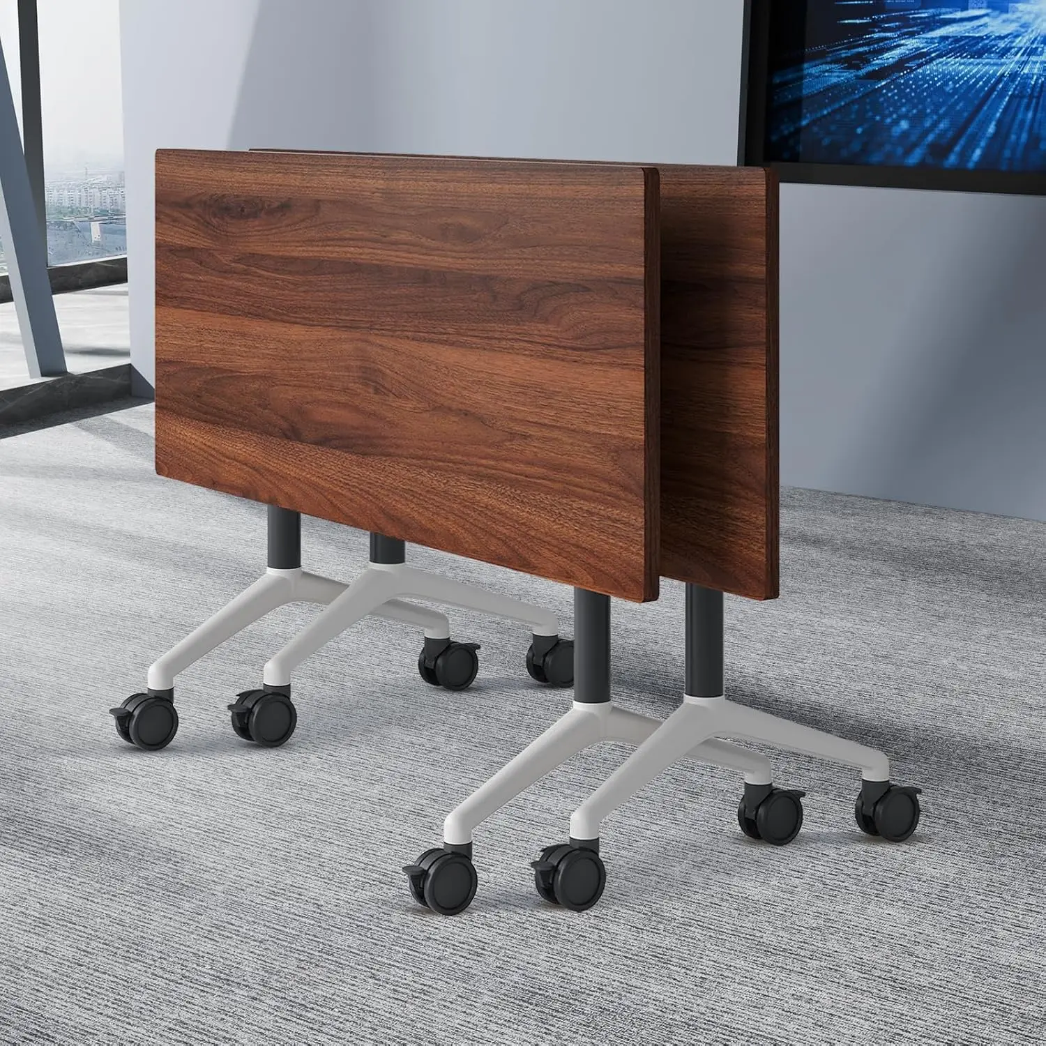 Folding Large Modular Conference Table with Wheels Training Meeting for 8-16 Classroom Office 55in , Custom
Folding Large Modular Conference Table with Wheels Training Meeting for 8-16 Classroom Office 55in , Custom