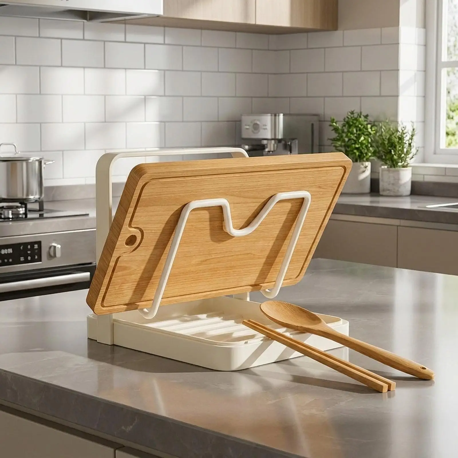 Utensils Pan Pot Cover Rack Holder Versatile with Drain Tray Heat Resistant Pot Lid Holder for Top Counter Dish
Utensils Pan Pot Cover Rack Holder Versatile with Drain Tray Heat Resistant Pot Lid Holder for Top Counter Dish