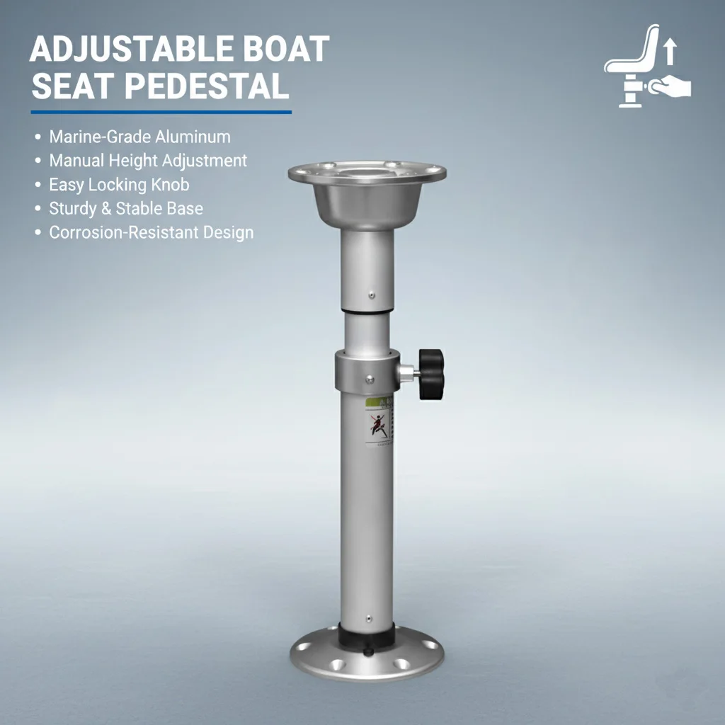 Регулируемая ножка стола для автофургона, выдвижная и безопасная с черными ручками. Подходит для кемперов, лодок, автофургонов и яхт.
Регулируемая ножка стола для автофургона, выдвижная и безопасная с черными ручками. Подходит для кемперов, лодок, автофургонов и яхт.