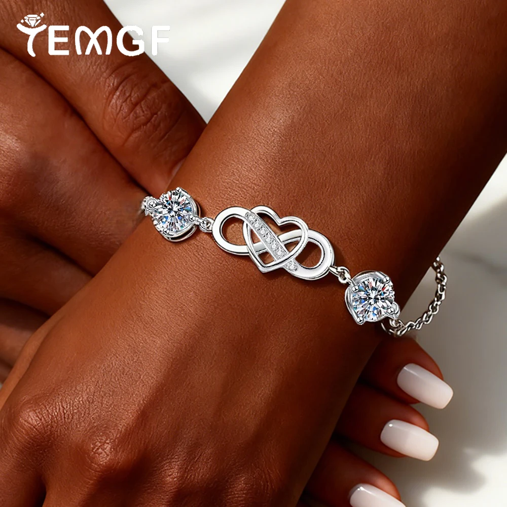 Браслет «Любовь» из стерлингового серебра TEMGF S925, 2 шт., 6,5 мм, инкрустация муассанитом/цирконом для женщин и девочек, романтические ювелирные изделия, подарки для пар
Браслет «Любовь» из стерлингового серебра TEMGF S925, 2 шт., 6,5 мм, инкрустация муассанитом/цирконом для женщин и девочек, романтические ювелирные изделия, подарки для пар