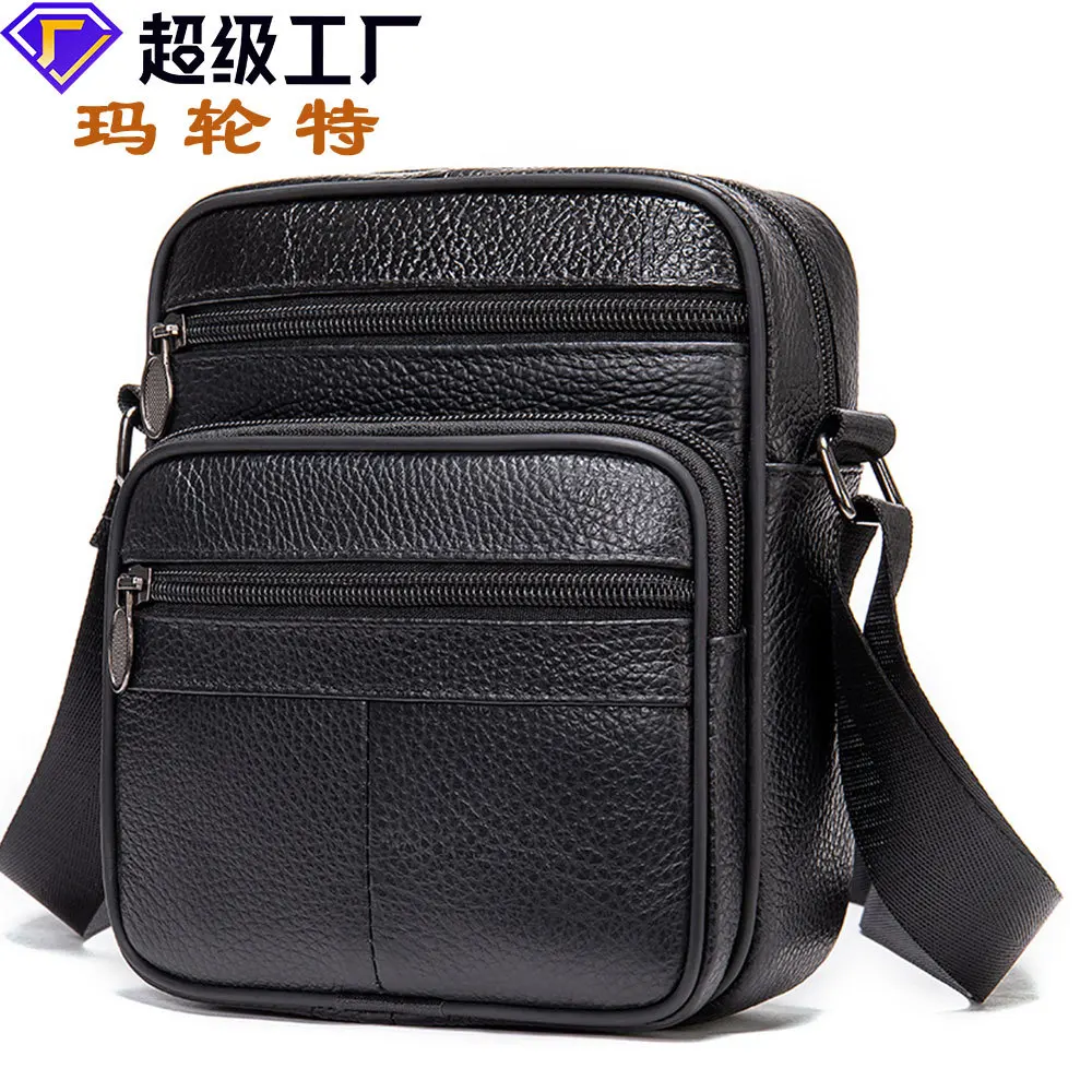 MLT-0505 Men's Genuine Leather Lychee Patterned Shoulder Bag, Retro Casual Cowhide Large Capacity Crossbody Bag
MLT-0505 Men's Genuine Leather Lychee Patterned Shoulder Bag, Retro Casual Cowhide Large Capacity Crossbody Bag