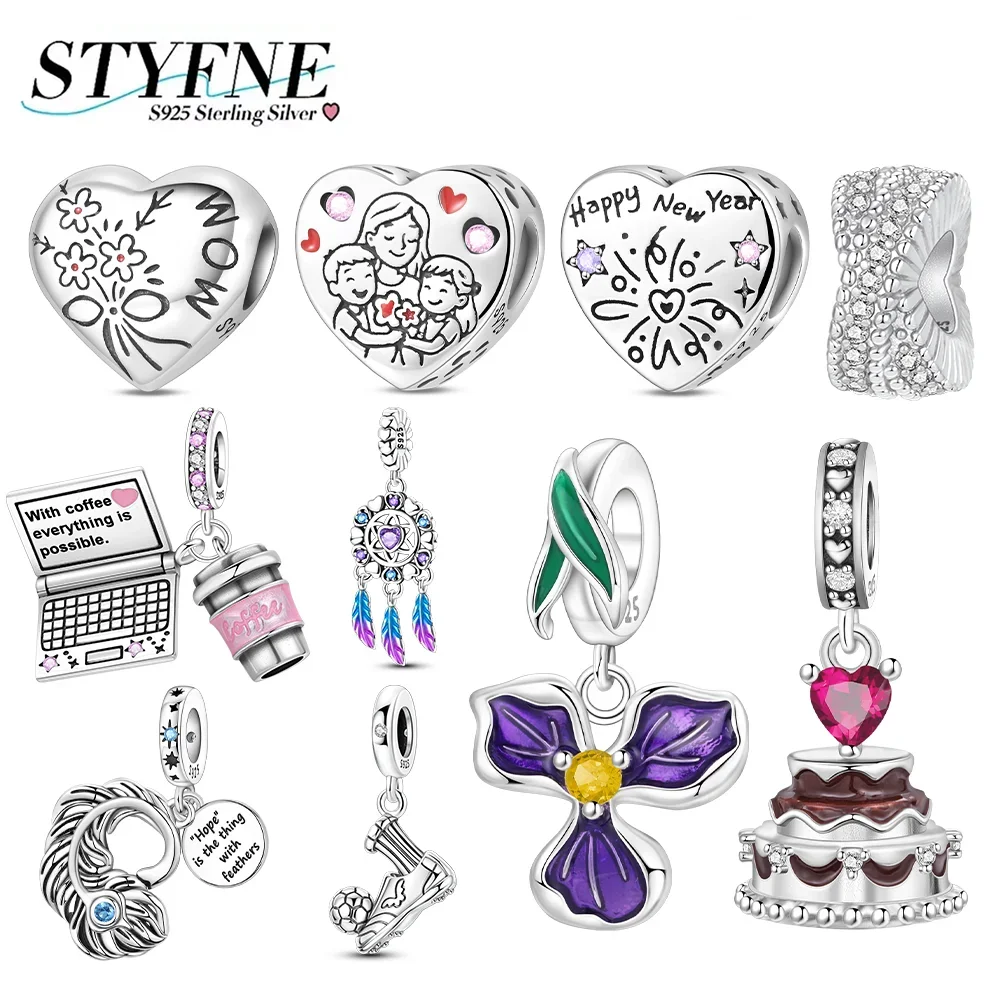 925 Silver Golden Heart Shape Charms Iris Chocolate Cake Coffee Notebook Beads Pendant Fit Bracelet Fashion Jewelry Gift Making
925 Silver Golden Heart Shape Charms Iris Chocolate Cake Coffee Notebook Beads Pendant Fit Bracelet Fashion Jewelry Gift Making