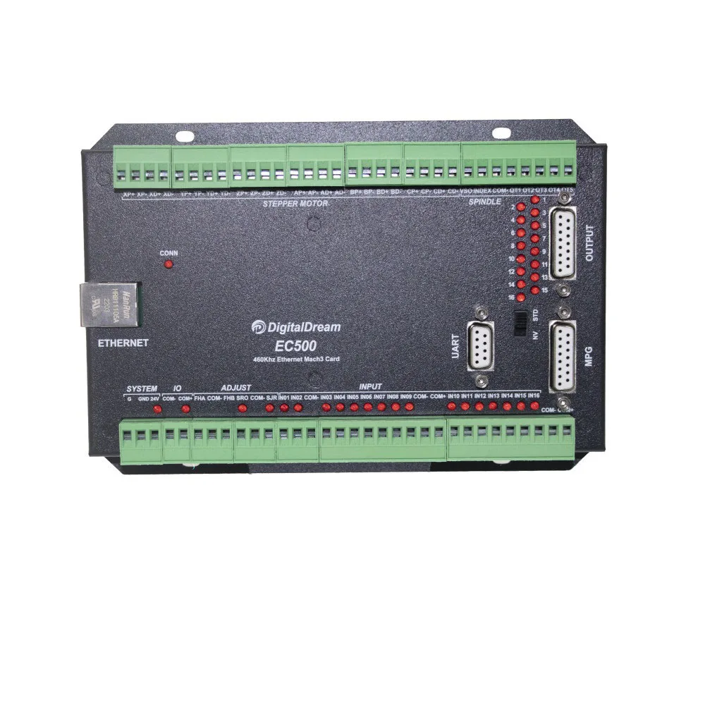 New Update Mach3 Controller Nvem Upgrade Ec500 3/4/5/6 Axis Ethernet Control Card For Cnc Milling Machine Maintenance Machine
New Update Mach3 Controller Nvem Upgrade Ec500 3/4/5/6 Axis Ethernet Control Card For Cnc Milling Machine Maintenance Machine