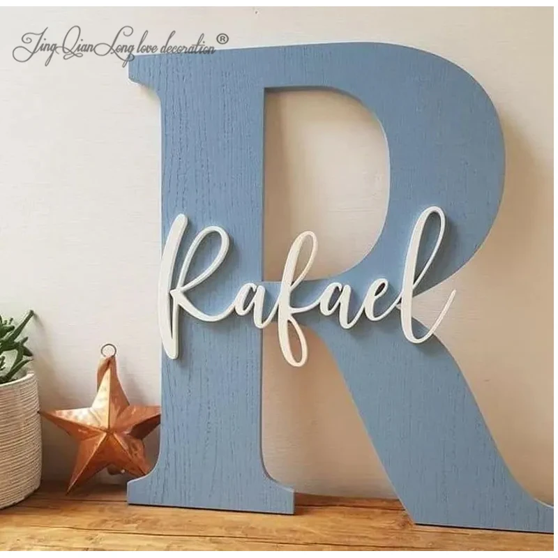 Large letter and name sign for nursery wall decor Personalized, Custom, wall decor for kids room or playroom, Wooden letters
Large letter and name sign for nursery wall decor Personalized, Custom, wall decor for kids room or playroom, Wooden letters