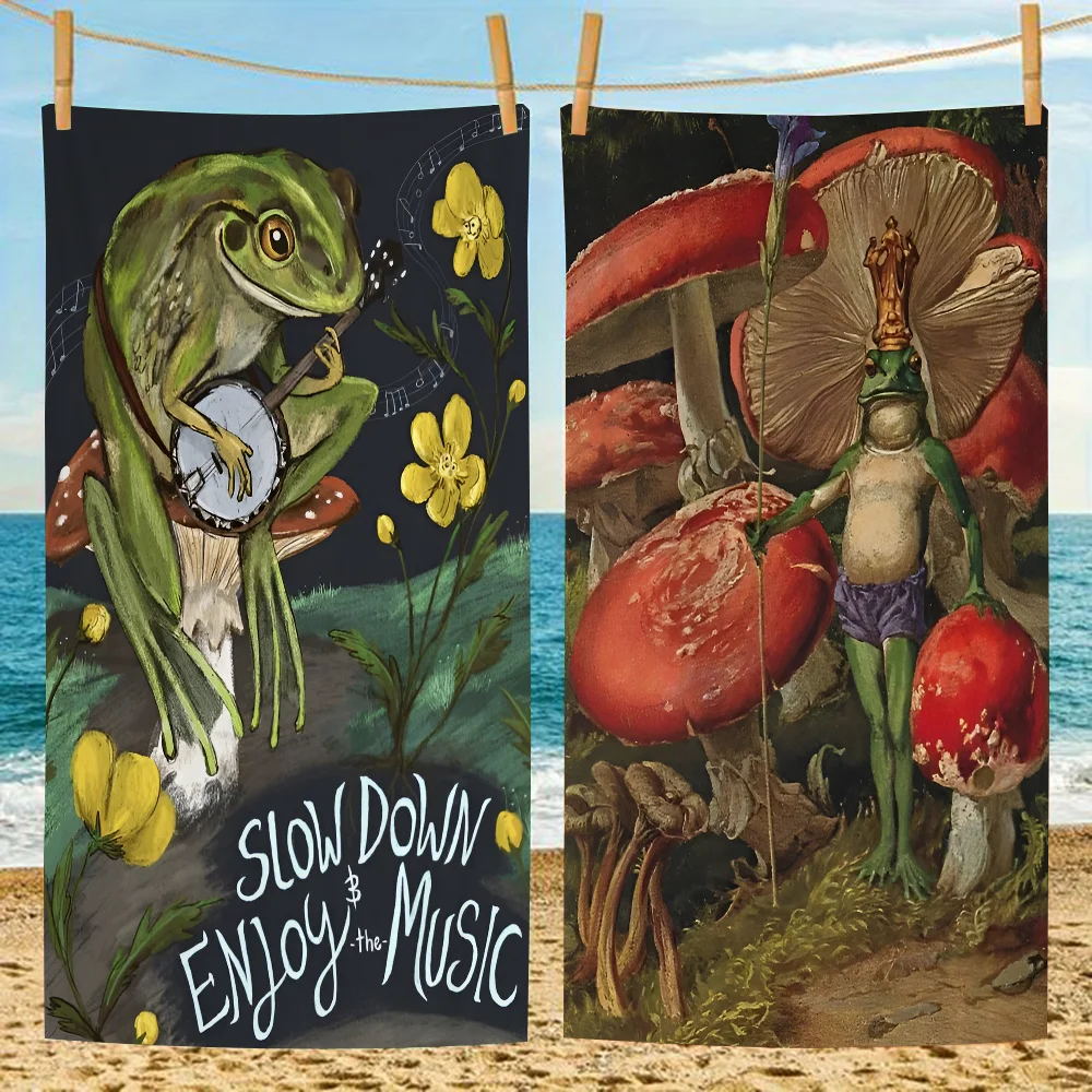 Funny Colorful Animal Green Frog Microfiber Printed Beach Towel Mountain Climbing Yoga Beach Swimming Running Absorbent
Funny Colorful Animal Green Frog Microfiber Printed Beach Towel Mountain Climbing Yoga Beach Swimming Running Absorbent