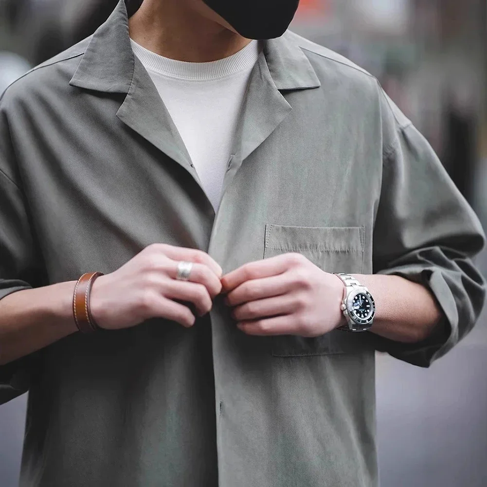 Fashion Casual Top Casual Long Sleeve Casual Outings Lapel Neck Style Slight Stretch Fabric Solid Color Design
Fashion Casual Top Casual Long Sleeve Casual Outings Lapel Neck Style Slight Stretch Fabric Solid Color Design