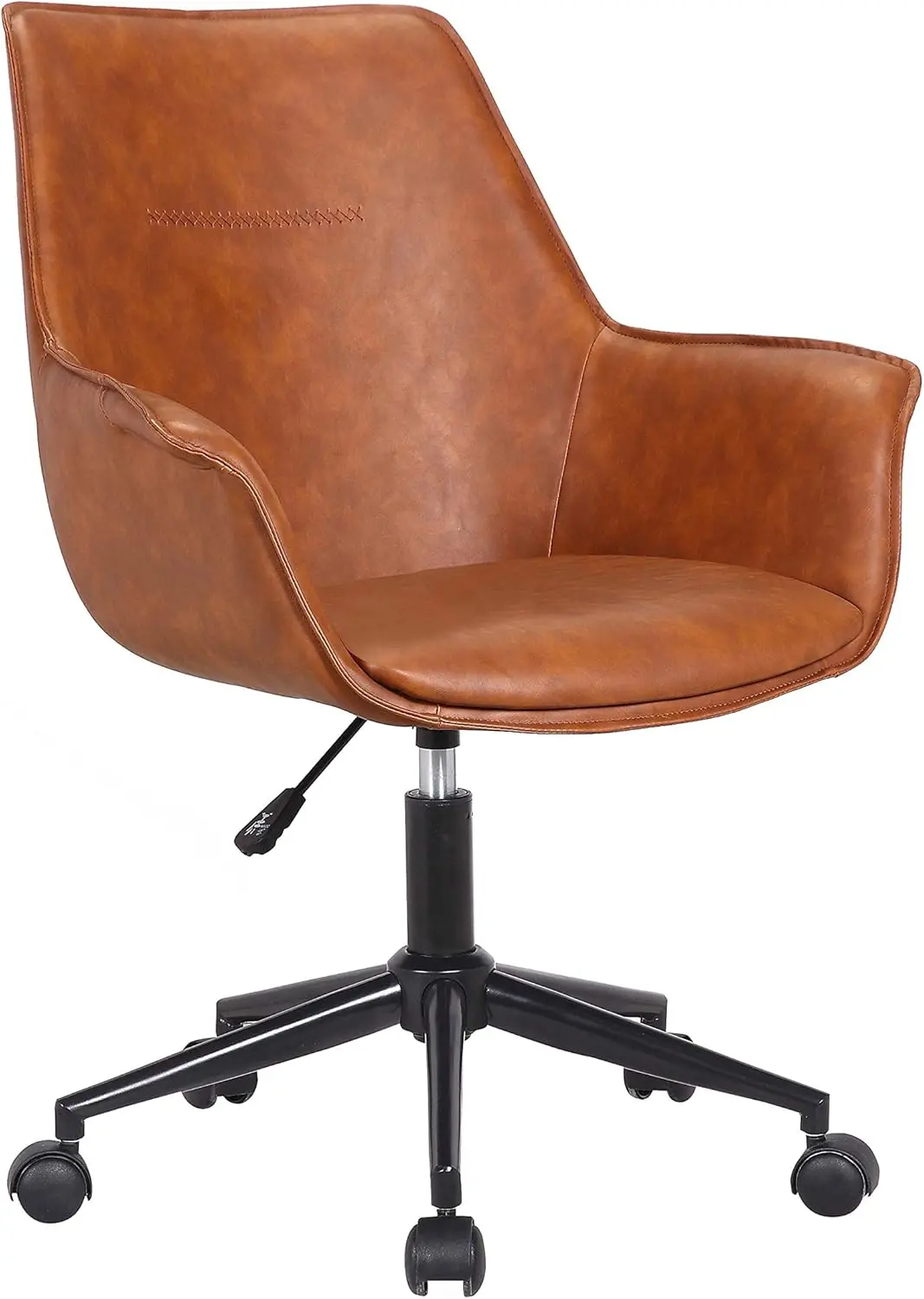 Jamar Office Chair, Water And Stain Resistant Faux Leather Upholstery, 360 Degree Swivel, Height Adjustable, Sturdy Metal
Jamar Office Chair, Water And Stain Resistant Faux Leather Upholstery, 360 Degree Swivel, Height Adjustable, Sturdy Metal