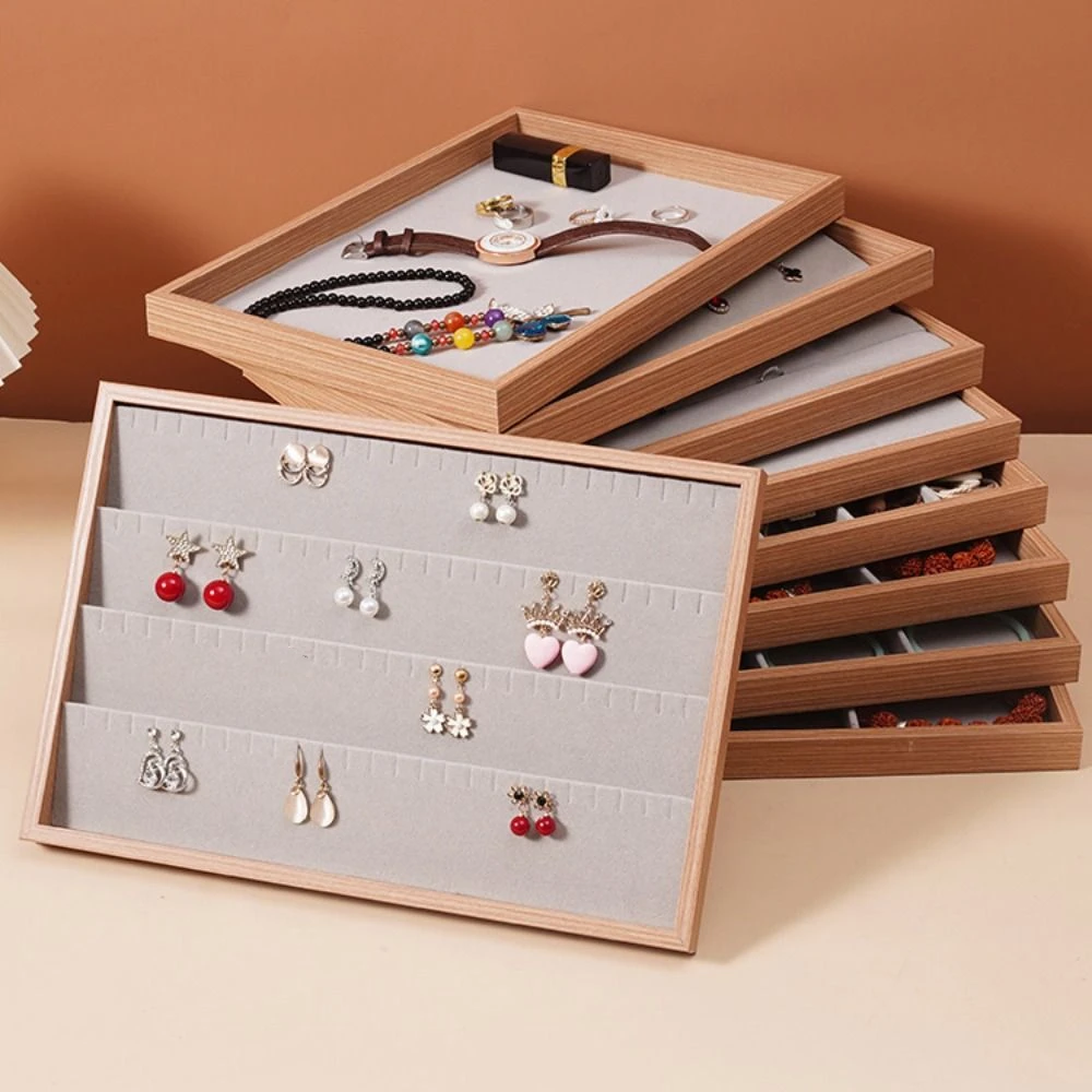 Wood Jewelry Display Tray 6/9/12/24 Grids Ear Studs Case Wood Organizing Box Checkered Exquisite Ring Earring Holder Desk
Wood Jewelry Display Tray 6/9/12/24 Grids Ear Studs Case Wood Organizing Box Checkered Exquisite Ring Earring Holder Desk