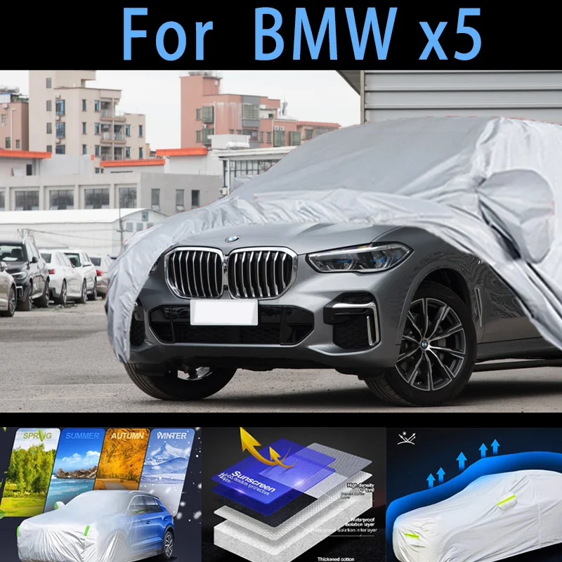 For BMW x5 Outdoor Protection Full Car Covers Snow Cover Sunshade Waterproof Dustproof Exterior Car cover protection
For BMW x5 Outdoor Protection Full Car Covers Snow Cover Sunshade Waterproof Dustproof Exterior Car cover protection