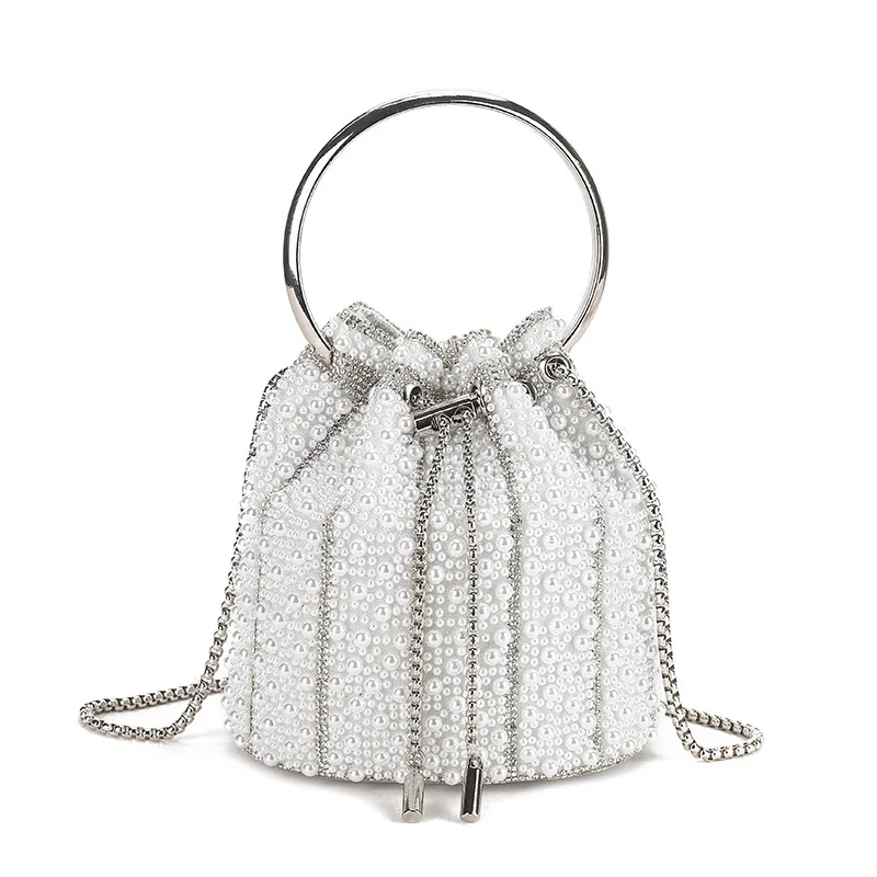 2026 New Pearl Embedded Diamond Tassel Bucket Handbag Women's Crossbody Party Bag Simple Handheld Leather Bag
2026 New Pearl Embedded Diamond Tassel Bucket Handbag Women's Crossbody Party Bag Simple Handheld Leather Bag