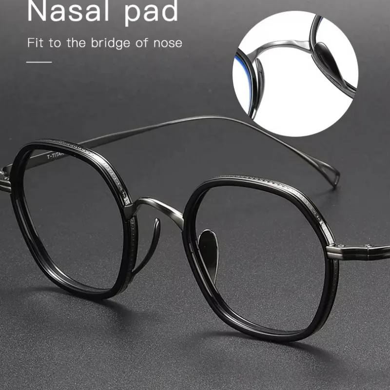 Pure Titanium Fashion Glasses Frame Men Retro Polygon Prescription Eyeglasses Frames Women Vintage Myopia Optical Full Eyewear
Pure Titanium Fashion Glasses Frame Men Retro Polygon Prescription Eyeglasses Frames Women Vintage Myopia Optical Full Eyewear