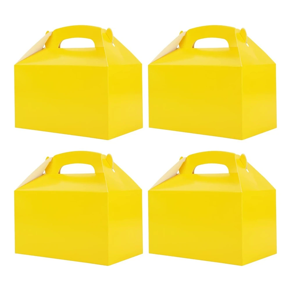 50 Pcs Party Treat Boxes White, Candy Boxes Party Favors with Handle Paper Cookie Gift Bags Gable Boxes Yellow
50 Pcs Party Treat Boxes White, Candy Boxes Party Favors with Handle Paper Cookie Gift Bags Gable Boxes Yellow