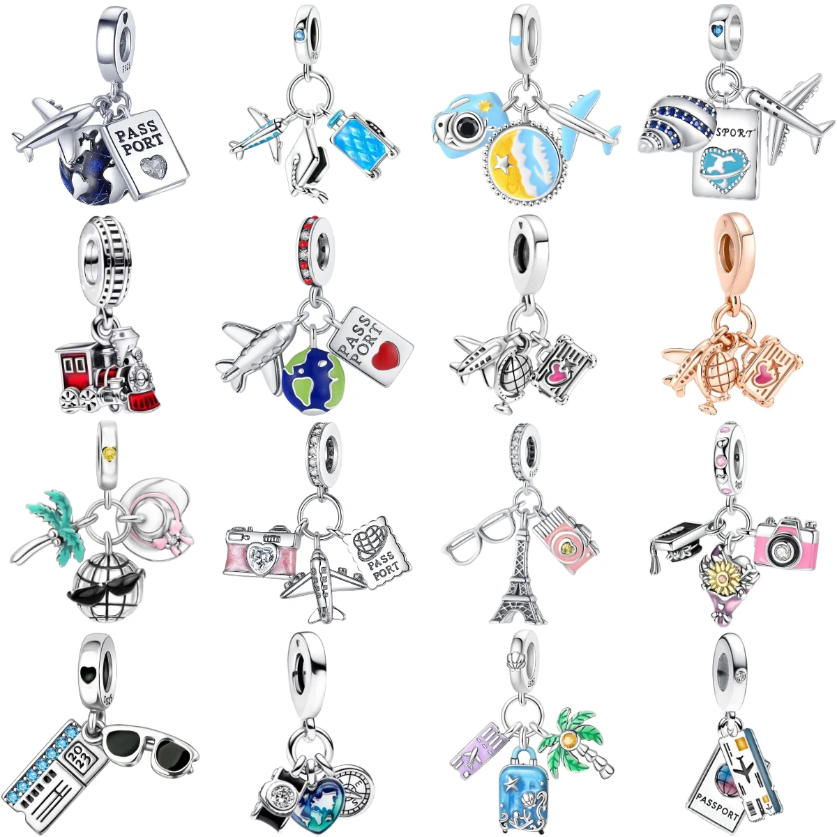 New 925 Sterling Silver Airplane Travel Charms Plane Pendant Bead Fit Original Bracelet for Women Necklace DIY Fine Jewelry Gift
New 925 Sterling Silver Airplane Travel Charms Plane Pendant Bead Fit Original Bracelet for Women Necklace DIY Fine Jewelry Gift