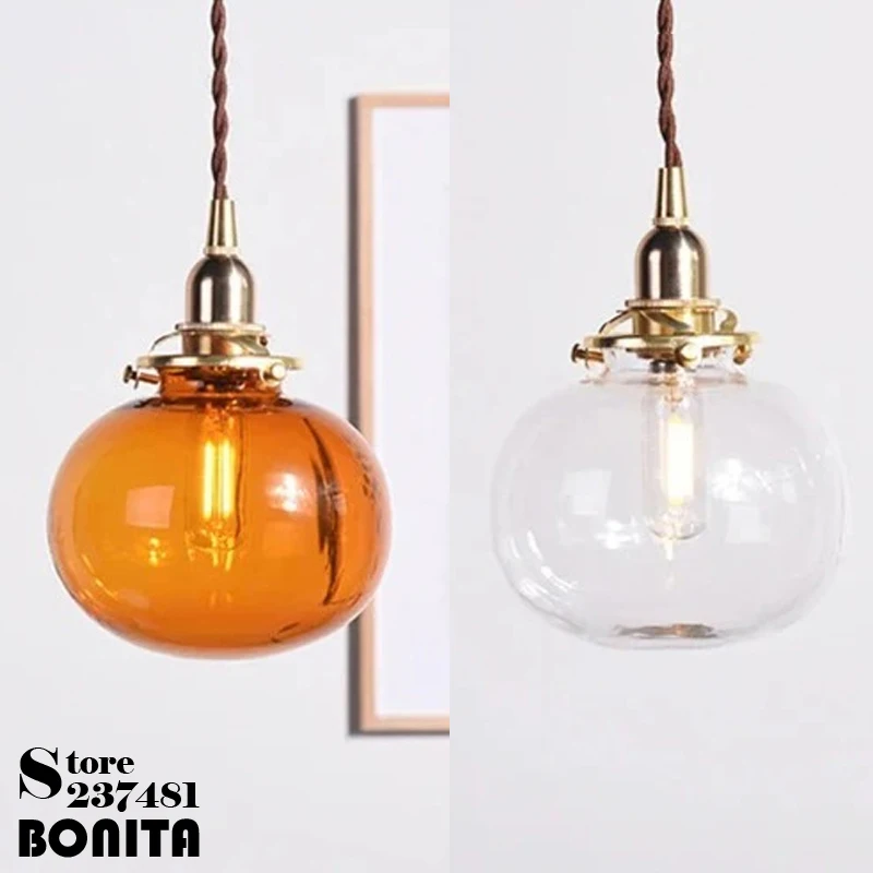 Vintage Colorful Glass Ball Twists Rope Small Pendant Lamp Bedroom Kitchen Coffee Shop Cute Creative Copper Top Chandelier
Vintage Colorful Glass Ball Twists Rope Small Pendant Lamp Bedroom Kitchen Coffee Shop Cute Creative Copper Top Chandelier