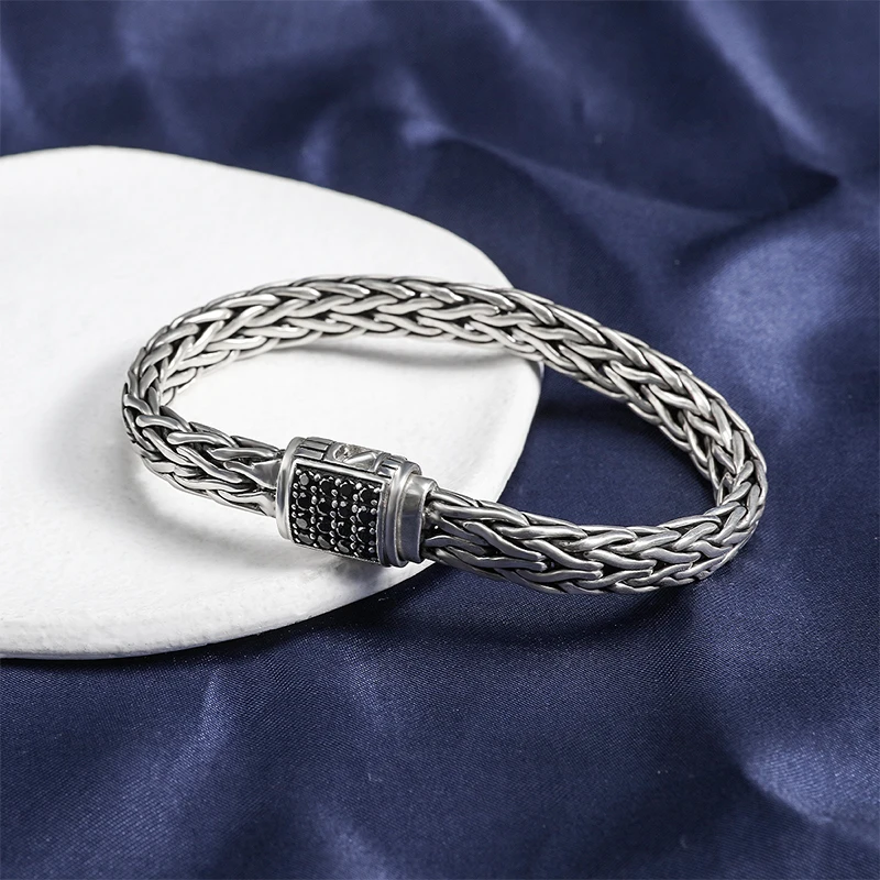 Jade Angel Retro 8mm Women Men 925 Sterling Silver Wheat Chain Link Bracelet Christmas Gifts Birthday Gifts Thanksgiving Gifts
Jade Angel Retro 8mm Women Men 925 Sterling Silver Wheat Chain Link Bracelet Christmas Gifts Birthday Gifts Thanksgiving Gifts