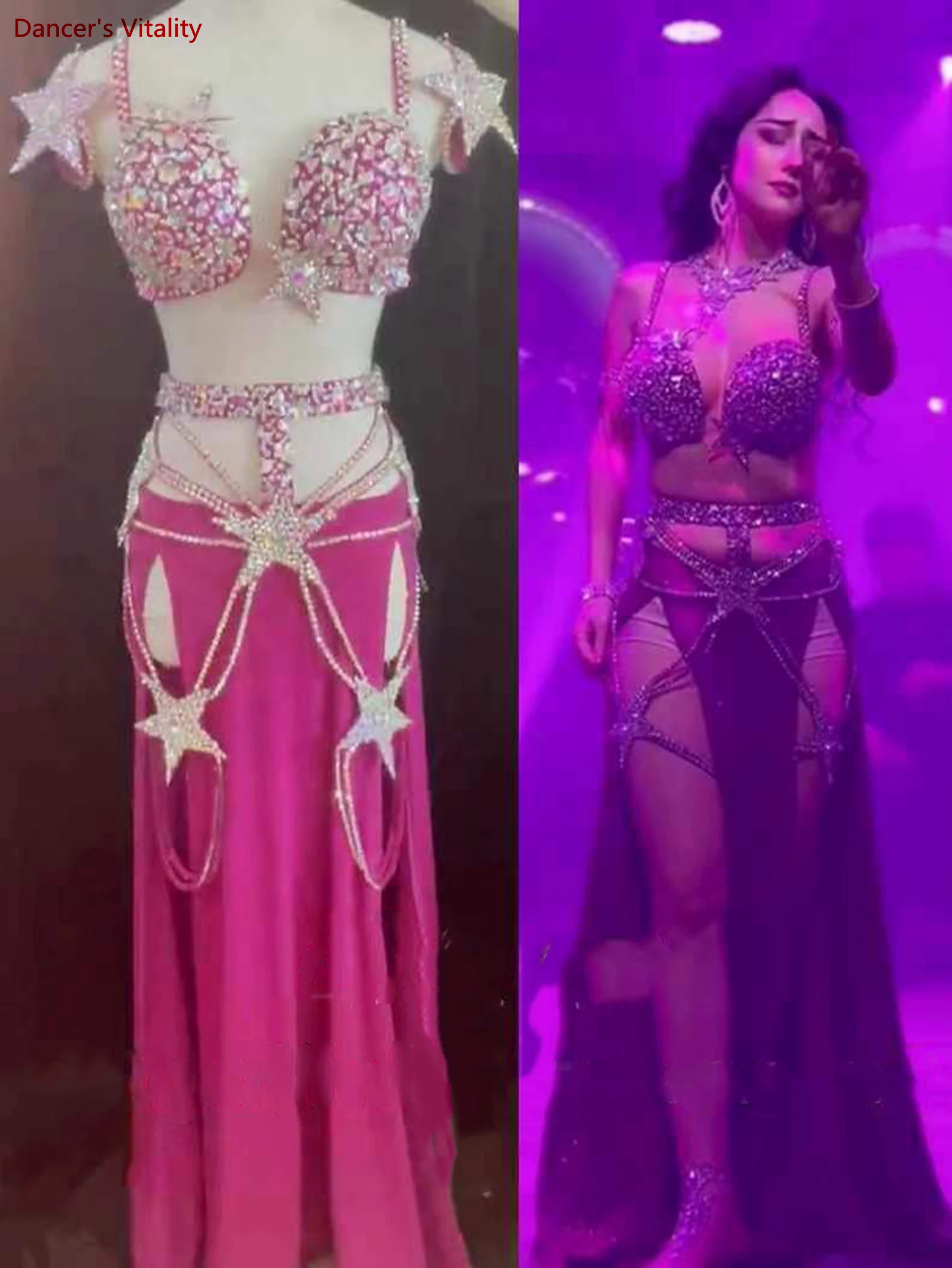 Belly Dance Costume Set for Women Belly Dancing Professional Clothes for Women Cusomized Adult Kid's Oriental Dance Clothing 
Belly Dance Costume Set for Women Belly Dancing Professional Clothes for Women Cusomized Adult Kid's Oriental Dance Clothing