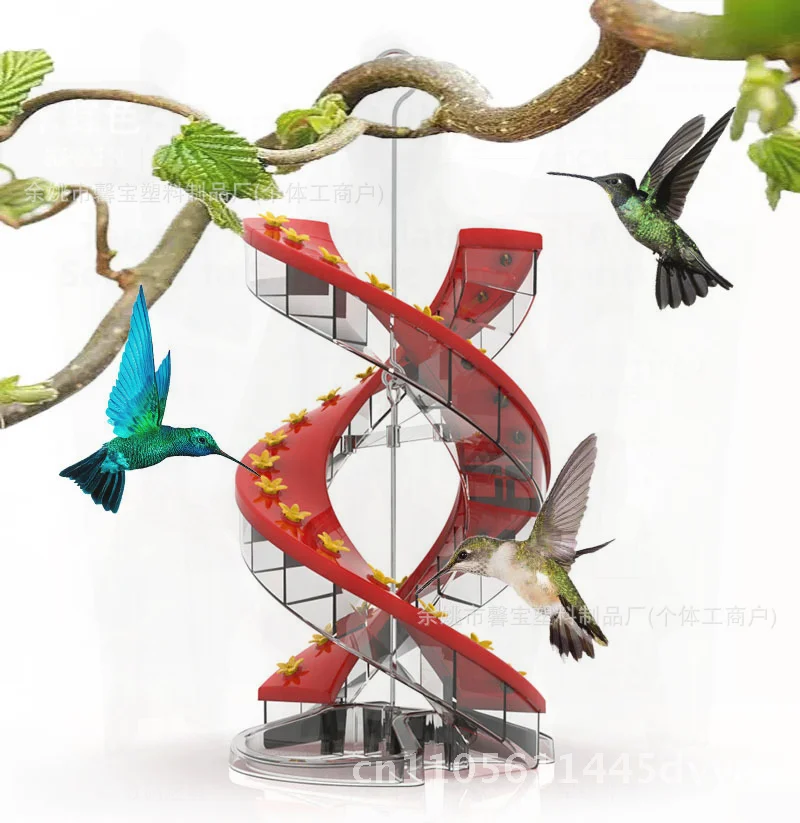 Helix Hummingbird Feeder Spiral Bird Feeder Cross-Border Plastic Automatic Single-sided Double-sided Home Farm Supply
Helix Hummingbird Feeder Spiral Bird Feeder Cross-Border Plastic Automatic Single-sided Double-sided Home Farm Supply