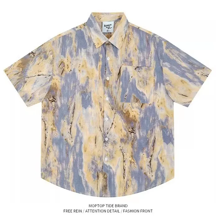 American Casual Loose Short Sleeve Shirt Abstract Summer Color Block Couple's Shirt Polyester Fiber Youth Daily Wear
American Casual Loose Short Sleeve Shirt Abstract Summer Color Block Couple's Shirt Polyester Fiber Youth Daily Wear