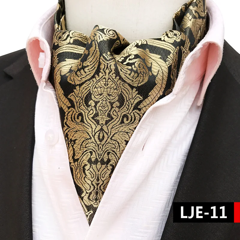 Charm Ascot Tie Cravat Men Neck Tie Satin Gold Baroque Style Pattern Gentlemen Tie Wedding Ascot Bowtie Tuxedo Shirts
Charm Ascot Tie Cravat Men Neck Tie Satin Gold Baroque Style Pattern Gentlemen Tie Wedding Ascot Bowtie Tuxedo Shirts