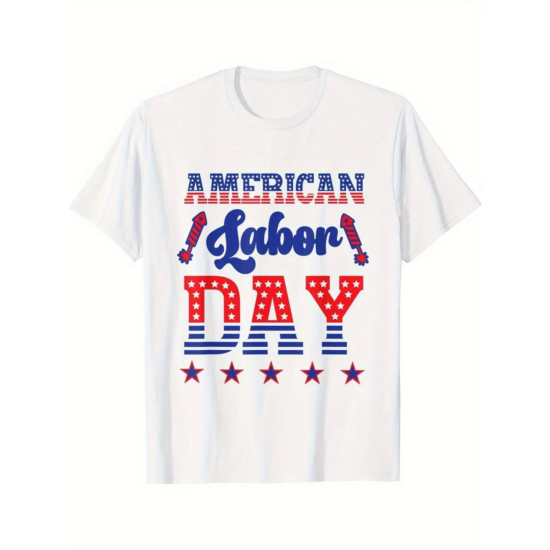 American Labor Day T-Shirt US Flag Print Firecracker Tee Unisex Cotton Short Sleeve Top Labor Day Celebration Gift
American Labor Day T-Shirt US Flag Print Firecracker Tee Unisex Cotton Short Sleeve Top Labor Day Celebration Gift