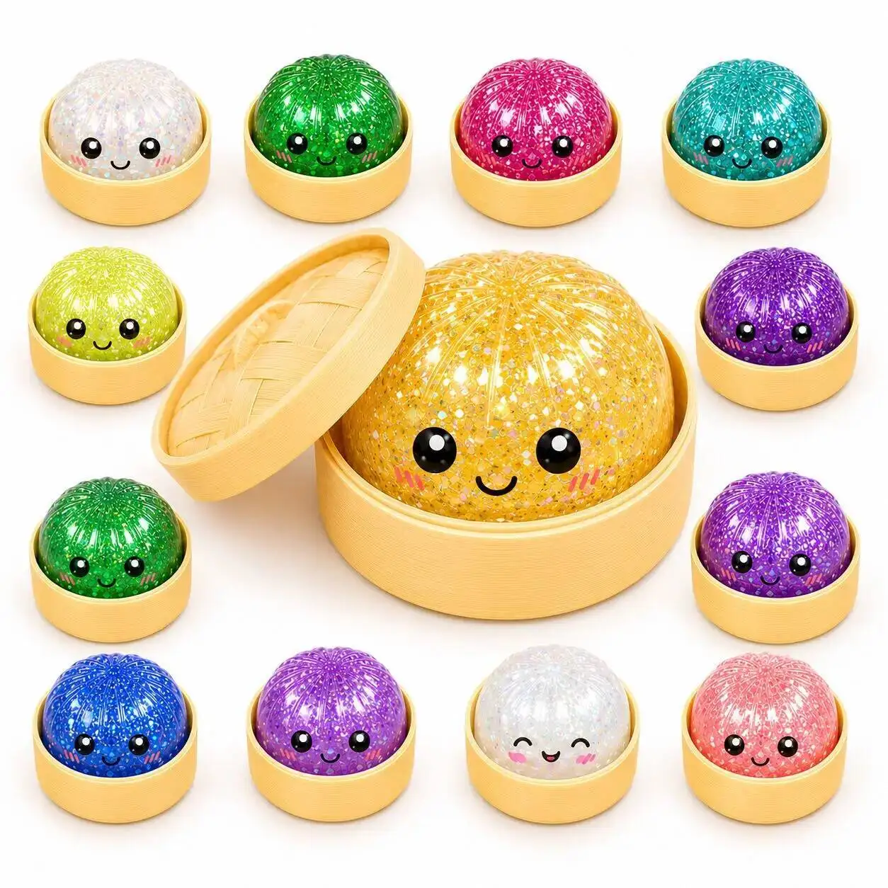 Large Dumpling Squishy Toy Colorful Steamer Bun Stress Ball Slow Rising Sensory Fidget Squeeze Toy for Anxiety Relief Kids Adult
Large Dumpling Squishy Toy Colorful Steamer Bun Stress Ball Slow Rising Sensory Fidget Squeeze Toy for Anxiety Relief Kids Adult