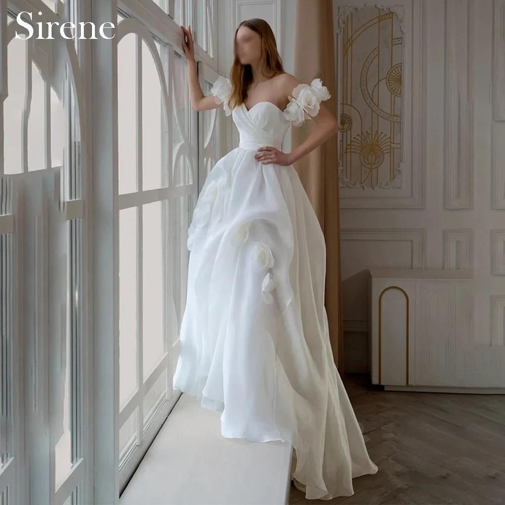 Customized 3D Flowers Long Wedding Dress 2025 Sweetheart Floor-Length Court Train Elegant Bride Gown Vestidos De Novias
Customized 3D Flowers Long Wedding Dress 2025 Sweetheart Floor-Length Court Train Elegant Bride Gown Vestidos De Novias