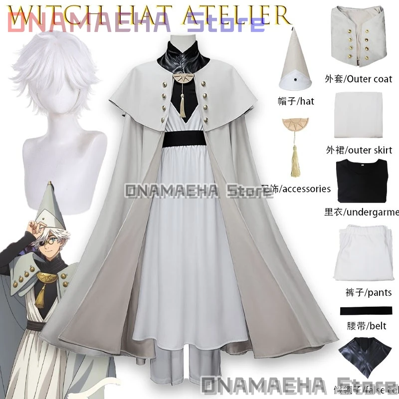 Qifrey Cosplay Costume Men Fantasy Cloak Hat Clothing Anime Magic Workshop of Pointed Hat Roleplay Halloween Carnival Party Suit
Qifrey Cosplay Costume Men Fantasy Cloak Hat Clothing Anime Magic Workshop of Pointed Hat Roleplay Halloween Carnival Party Suit