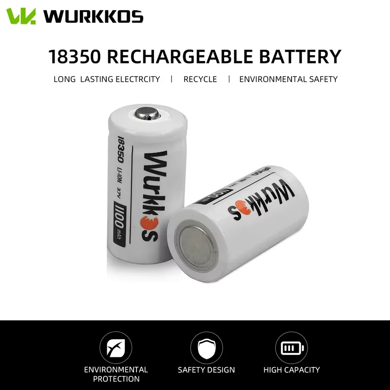 Wurkkos 2PCS 18350 Battery 3.7V 1100 mAh Transport with Flashlight for HD15/FC11 Short Tube Rechargeable Battery
Wurkkos 2PCS 18350 Battery 3.7V 1100 mAh Transport with Flashlight for HD15/FC11 Short Tube Rechargeable Battery