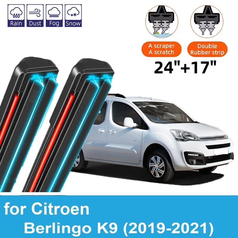 2PCS Car Wiper Blades for 2019-2021 Citroen Berlingo K9 Front Windscreen Windshield Double Rubber Car Accessories 2019 2020 2021
2PCS Car Wiper Blades for 2019-2021 Citroen Berlingo K9 Front Windscreen Windshield Double Rubber Car Accessories 2019 2020 2021