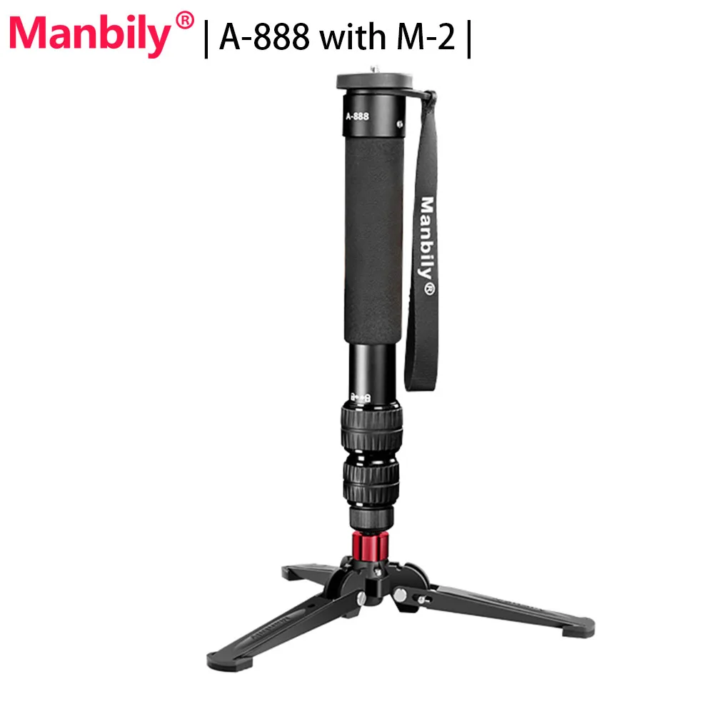 Manbily A-888 with M-2 Base Professional Portable Monopod Lightweight Travel Monopod for Canon Nikon
Manbily A-888 with M-2 Base Professional Portable Monopod Lightweight Travel Monopod for Canon Nikon