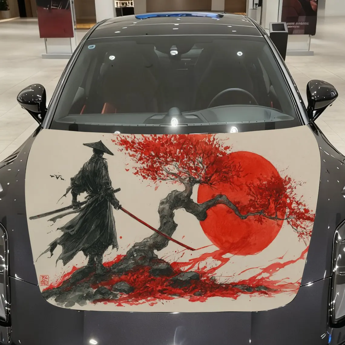 Steel-armored Samurai Print car hood stickers, waterproof self-adhesive, scratch resistant, easy to stick, durable car PVC stick
Steel-armored Samurai Print car hood stickers, waterproof self-adhesive, scratch resistant, easy to stick, durable car PVC stick