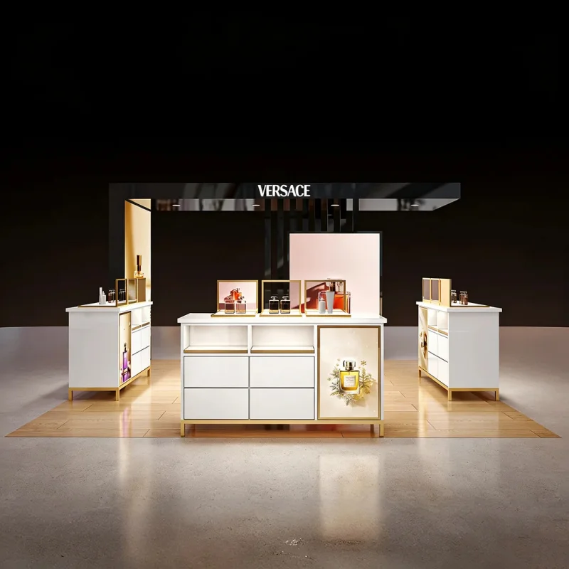 custom.Factory Customized High Gloss White Acrylic to Create a Luxurious Cosmetics Center Island Platform
custom.Factory Customized High Gloss White Acrylic to Create a Luxurious Cosmetics Center Island Platform