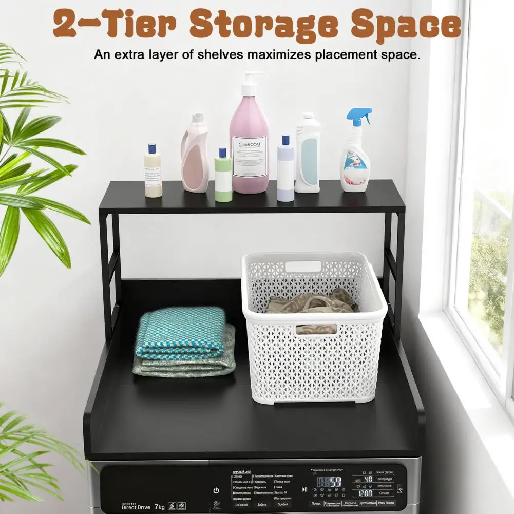 27.5 Inch Washer Dryer Stackable Shelf with Shelf, 2-Tier Laundry Countertop, Washer Dryer Topper, Laundry Room Storage Organize
27.5 Inch Washer Dryer Stackable Shelf with Shelf, 2-Tier Laundry Countertop, Washer Dryer Topper, Laundry Room Storage Organize