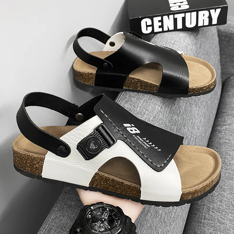 Модные тапочки, повседневные модные мужские сандалии, новый летний стиль, плетеные мягкие деревянные тапочки, двусторонняя пляжная обувь большого размера
Модные тапочки, повседневные модные мужские сандалии, новый летний стиль, плетеные мягкие деревянные тапочки, двусторонняя пляжная обувь большого размера