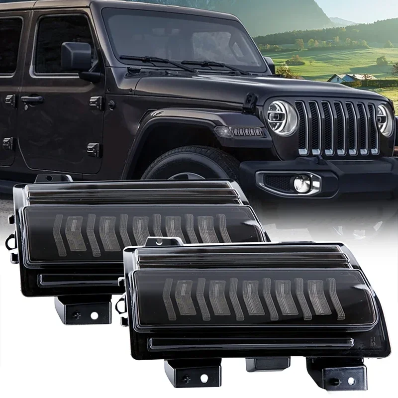 LED Fender Light Dynamic Lamp for Jeep Wrangler 2018+ 2-Door/4-Door (JL only) for Jeep Gladiator 2018+ (JT only) SPORT/SPORTS
LED Fender Light Dynamic Lamp for Jeep Wrangler 2018+ 2-Door/4-Door (JL only) for Jeep Gladiator 2018+ (JT only) SPORT/SPORTS