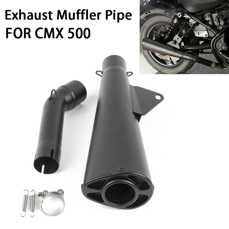 Motorcycle Stainless Steel Exhaust Muffler Pipe Slip-on For Honda Rebel CMX500 2017-2024 2021 2020 2019 CMX 500 Acccessories
Motorcycle Stainless Steel Exhaust Muffler Pipe Slip-on For Honda Rebel CMX500 2017-2024 2021 2020 2019 CMX 500 Acccessories