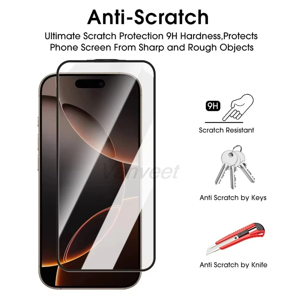 1-4Pcs Privacy Dust Free Screen Protector For iPhone 16 Pro Max 17 Pro 17 16 15 13 12 14 11 Air SE 6 8 7 Tempered Glass Anti-Spy
1-4Pcs Privacy Dust Free Screen Protector For iPhone 16 Pro Max 17 Pro 17 16 15 13 12 14 11 Air SE 6 8 7 Tempered Glass Anti-Spy