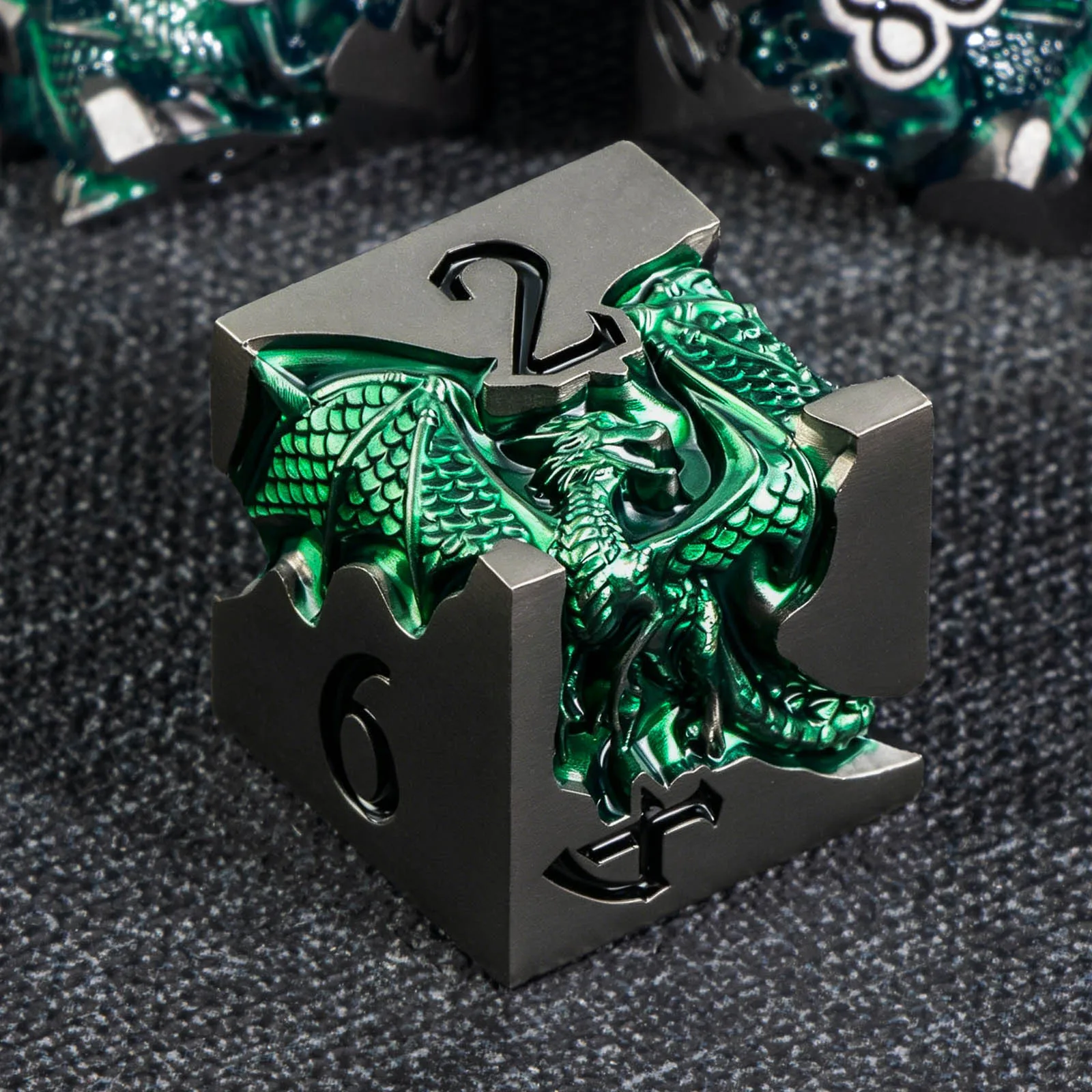 Dragon DND Dice Set for Role Playing Game, Green Metal D&D Dice Set Dungeons and Dragons, 7Pcs RPG Polyhedral D and D Dice Set
Dragon DND Dice Set for Role Playing Game, Green Metal D&D Dice Set Dungeons and Dragons, 7Pcs RPG Polyhedral D and D Dice Set
