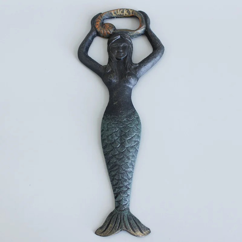 Great Gift Cast Iron Mermaid Bottle Opener Luck Alphabet Design Handmade for Home Bar Restaurant Decoration
Great Gift Cast Iron Mermaid Bottle Opener Luck Alphabet Design Handmade for Home Bar Restaurant Decoration