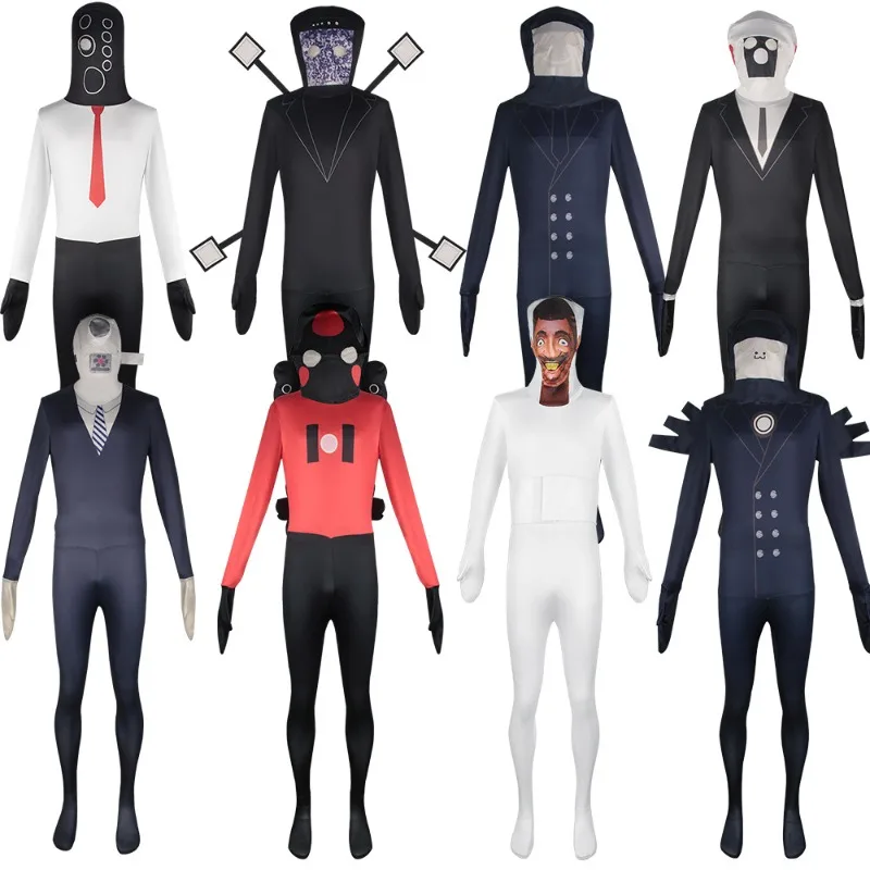 Skibidi Toilet Halloween Cosplay-Unisex Toilet/Speaker Guy Onesie-Game Stage Performance Costume for Cosplay & Themed Parties
Skibidi Toilet Halloween Cosplay-Unisex Toilet/Speaker Guy Onesie-Game Stage Performance Costume for Cosplay & Themed Parties