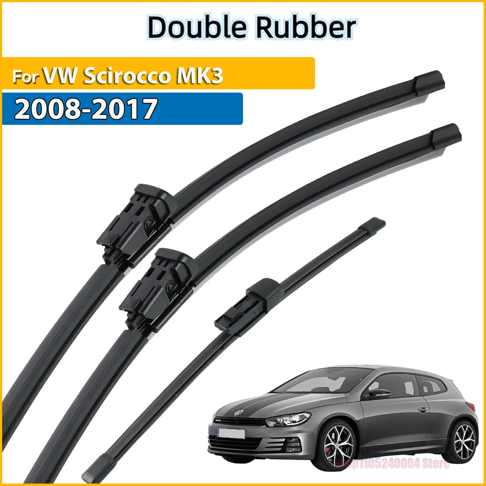 Front & Rear Wiper Blades Set For VW Scirocco MK3 2008 - 2017 Windshield Windscreen Window Brushes 24"+19"+10"
Front & Rear Wiper Blades Set For VW Scirocco MK3 2008 - 2017 Windshield Windscreen Window Brushes 24"+19"+10"