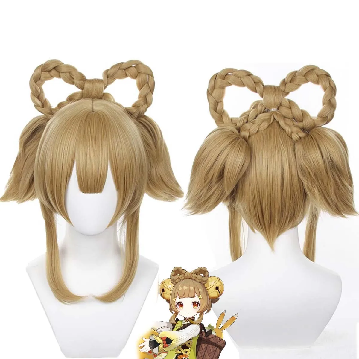 Women Halloween Dress Up Game Genshin Impact Yaoyao Party Cosplay Clip Ponytail Brown Wig
Women Halloween Dress Up Game Genshin Impact Yaoyao Party Cosplay Clip Ponytail Brown Wig